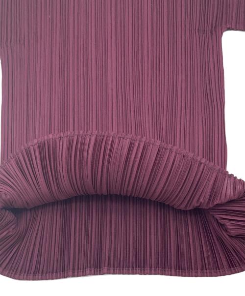 PLEATS PLEASE（プリーツプリーズ）PLEATS PLEASE (プリーツプリーズ) プリーツカットソー パープル サイズ:3の古着・服飾アイテム