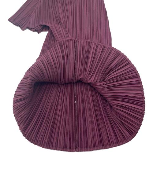 PLEATS PLEASE（プリーツプリーズ）PLEATS PLEASE (プリーツプリーズ) プリーツカットソー パープル サイズ:3の古着・服飾アイテム
