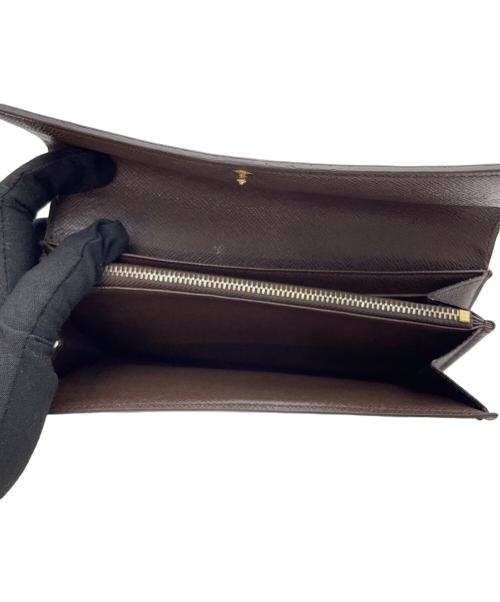 LOUIS VUITTON（ルイ ヴィトン）LOUIS VUITTON (ルイ ヴィトン) ダミエ　ポルトフォイユ・サラ　長財布 ブラウンの古着・服飾アイテム