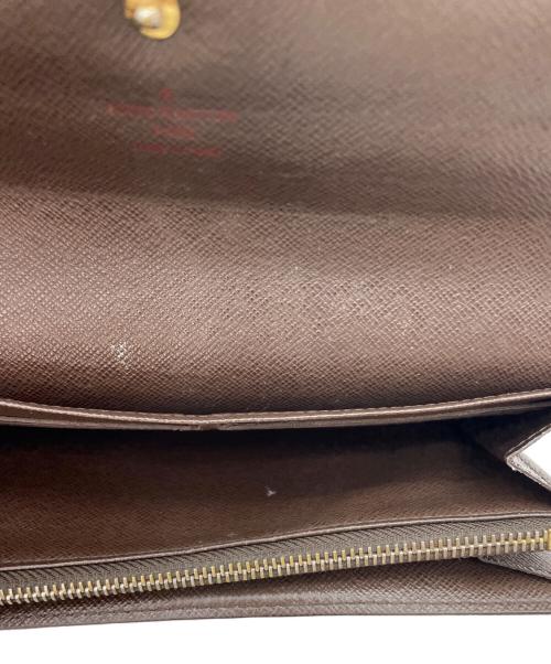 LOUIS VUITTON（ルイ ヴィトン）LOUIS VUITTON (ルイ ヴィトン) ダミエ　ポルトフォイユ・サラ　長財布 ブラウンの古着・服飾アイテム