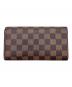 LOUIS VUITTON (ルイ ヴィトン) ダミエ　ポルトフォイユ・サラ　長財布 ブラウン：15000円