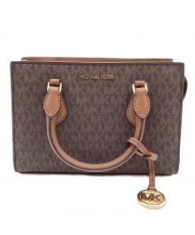 MICHAEL KORS（マイケルコース）の古着「SHEILA センタージップ サッチェル スモール  MKシグネチャー」｜ブラウン