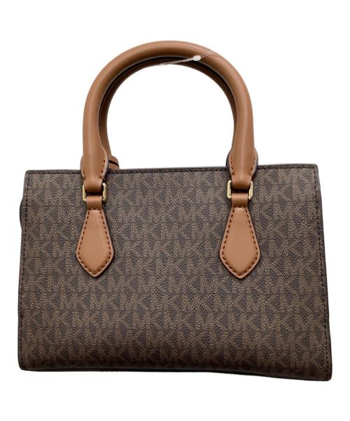 MICHAEL KORS（マイケルコース）MICHAEL KORS (マイケルコース) SHEILA センタージップ サッチェル スモール  MKシグネチャー ブラウンの古着・服飾アイテム