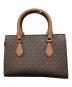 MICHAEL KORS (マイケルコース) SHEILA センタージップ サッチェル スモール  MKシグネチャー ブラウン：10000円
