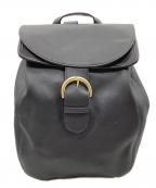 COACHコーチ）の古着「レザーリュック」｜ブラック