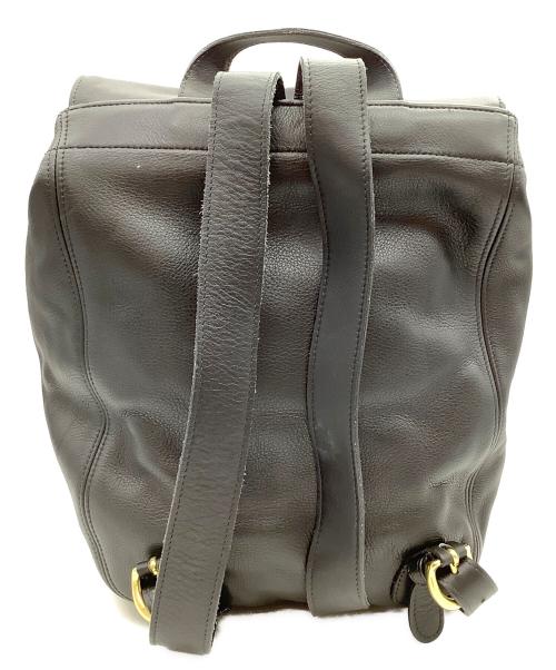 COACH（コーチ）COACH (コーチ) レザーリュック ブラックの古着・服飾アイテム