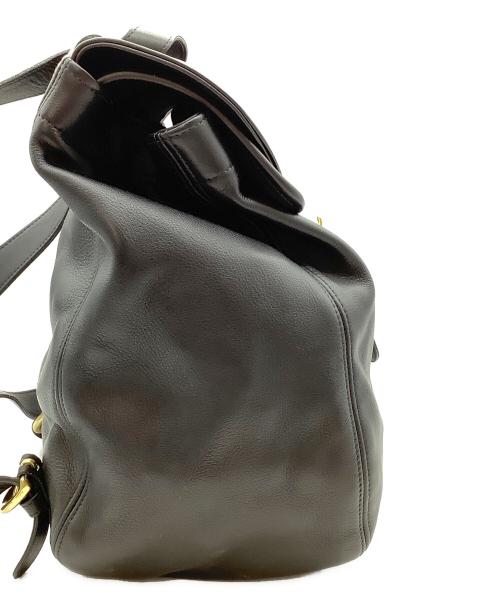 COACH（コーチ）COACH (コーチ) レザーリュック ブラックの古着・服飾アイテム