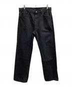 LEVI'Sリーバイス）の古着「ブラックデニム　USA製 ボタン裏653 90s 後染め」｜インディゴ