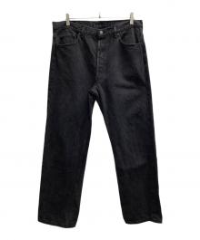 LEVI'S（リーバイス）の古着「ブラックデニム　USA製 ボタン裏653 90s 後染め 」｜インディゴ