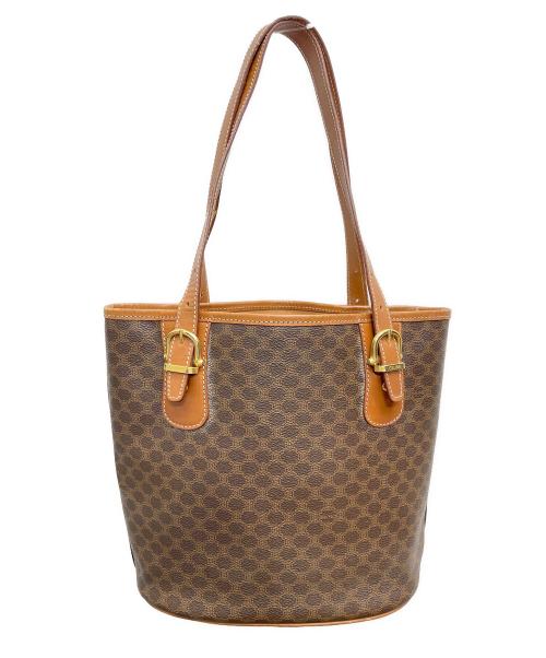 CELINE（セリーヌ）CELINE (セリーヌ) マカダム　トートバッグ ブラウンの古着・服飾アイテム