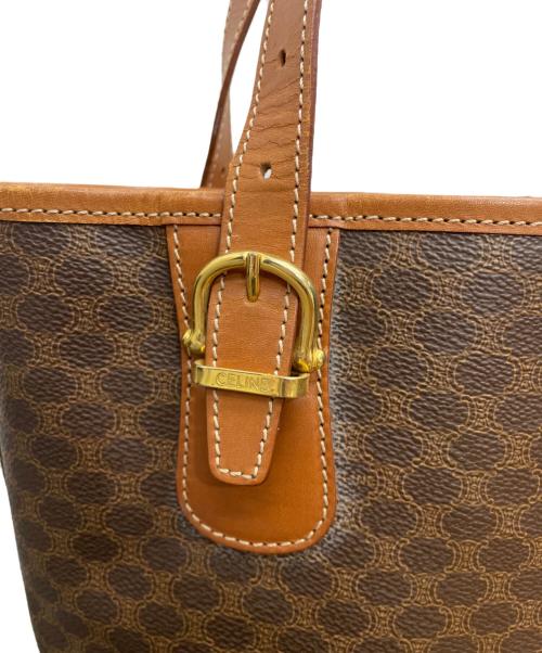CELINE（セリーヌ）CELINE (セリーヌ) マカダム　トートバッグ ブラウンの古着・服飾アイテム