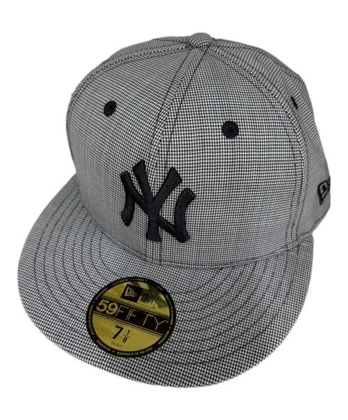 New Era（ニューエラ）New Era (ニューエラ) Ermenegildo Zegna (エルメネジルド・ゼニア) 59FIFTY NEW YORK YANKEES グレー サイズ:SIZE 7 1/8(56.8cm)の古着・服飾アイテム