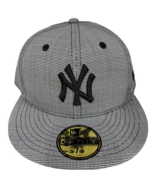 New Era（ニューエラ）New Era (ニューエラ) Ermenegildo Zegna (エルメネジルド・ゼニア) 59FIFTY NEW YORK YANKEES グレー サイズ:SIZE 7 1/8(56.8cm)の古着・服飾アイテム