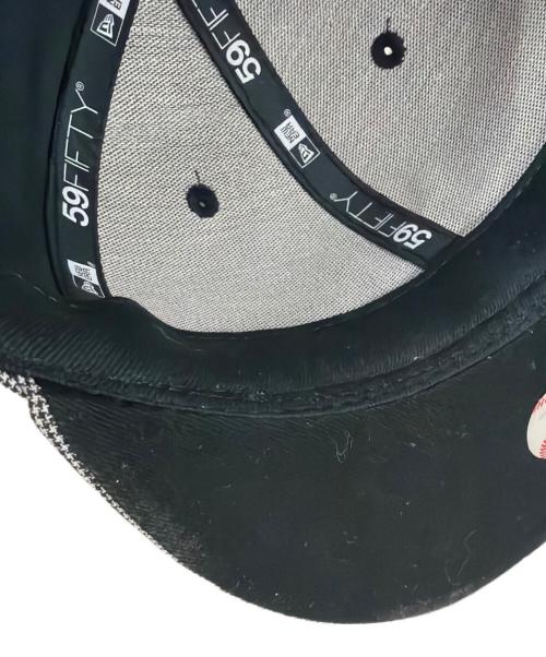 New Era（ニューエラ）New Era (ニューエラ) Ermenegildo Zegna (エルメネジルド・ゼニア) 59FIFTY NEW YORK YANKEES グレー サイズ:SIZE 7 1/8(56.8cm)の古着・服飾アイテム