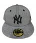 New Era (ニューエラ) Ermenegildo Zegna (エルメネジルド・ゼニア) 59FIFTY NEW YORK YANKEES グレー サイズ:SIZE 7 1/8(56.8cm)：3500円