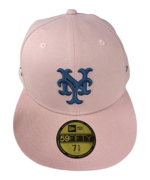 New Era（ニューエラ）New Era (ニューエラ) 59FIFTY NEW YORK METS WORLD SERIES 1969 ピンク サイズ:SIZE 7 5/8(60.6cm)の古着・服飾アイテム