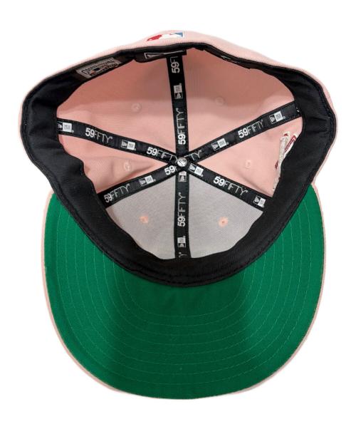 New Era（ニューエラ）New Era (ニューエラ) 59FIFTY NEW YORK METS WORLD SERIES 1969 ピンク サイズ:SIZE 7 5/8(60.6cm)の古着・服飾アイテム