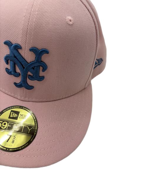 New Era（ニューエラ）New Era (ニューエラ) 59FIFTY NEW YORK METS WORLD SERIES 1969 ピンク サイズ:SIZE 7 5/8(60.6cm)の古着・服飾アイテム