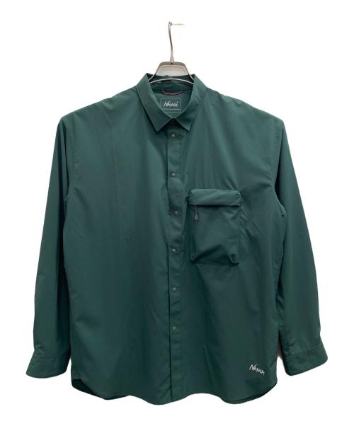 NANGA（ナンガ）NANGA (ナンガ) エクスカーションシャツ グリーン サイズ:Mの古着・服飾アイテム