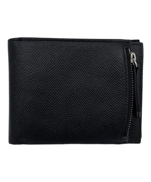 Maison Margiela（メゾンマルジェラ）Maison Margiela (メゾンマルジェラ) 4ステッチ フリップフラップウォレット　二つ折り財布 ブラックの古着・服飾アイテム