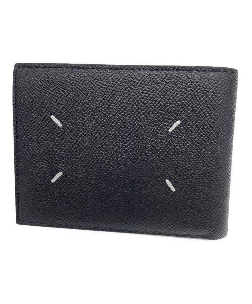 Maison Margiela（メゾンマルジェラ）Maison Margiela (メゾンマルジェラ) 4ステッチ フリップフラップウォレット　二つ折り財布 ブラックの古着・服飾アイテム