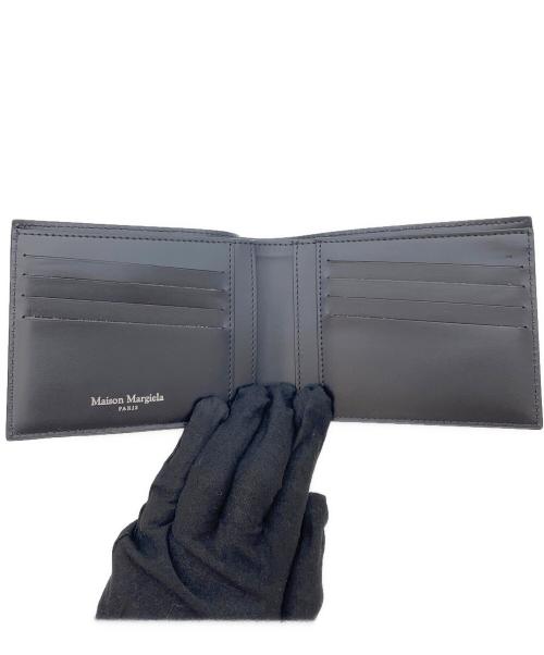 Maison Margiela（メゾンマルジェラ）Maison Margiela (メゾンマルジェラ) 4ステッチ フリップフラップウォレット　二つ折り財布 ブラックの古着・服飾アイテム