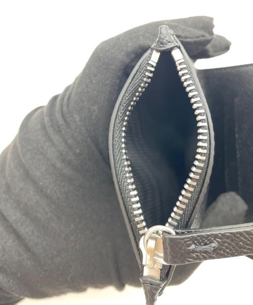 Maison Margiela（メゾンマルジェラ）Maison Margiela (メゾンマルジェラ) 4ステッチ フリップフラップウォレット　二つ折り財布 ブラックの古着・服飾アイテム
