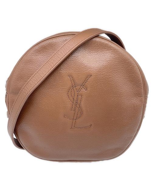 Yves Saint Laurent（イヴサンローラン）Yves Saint Laurent (イヴサンローラン) カサンドラロゴサークルショルダー ブラウンの古着・服飾アイテム