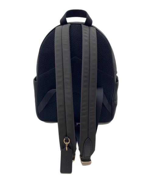 COACH（コーチ）COACH (コーチ) シグネチャー コーテッド キャンバス レザー コート バックパック ブラウン×ブラックの古着・服飾アイテム