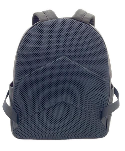 COACH（コーチ）COACH (コーチ) シグネチャー コーテッド キャンバス レザー コート バックパック ブラウン×ブラックの古着・服飾アイテム