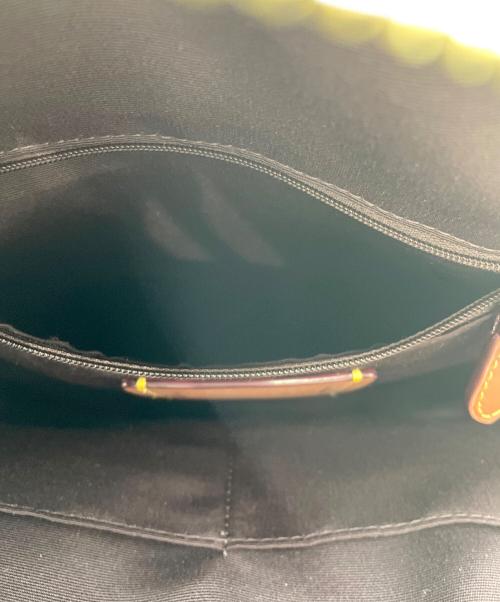 COACH（コーチ）COACH (コーチ) シグネチャー コーテッド キャンバス レザー コート バックパック ブラウン×ブラックの古着・服飾アイテム