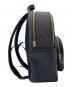 中古・古着 COACH (コーチ) シグネチャー コーテッド キャンバス レザー コート バックパック ブラウン×ブラック：25000円