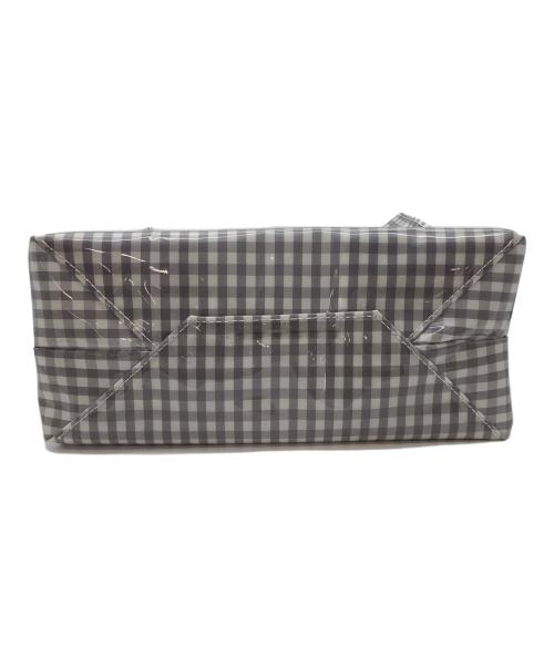 DEAN&DELUCA（ディーンアンドデルーカ）DEAN&DELUCA (ディーンアンドデルーカ) TEMBEA (テンベア) TEMBEA PAPER TOTE ギンガム グレー MEDIUM グレーの古着・服飾アイテム