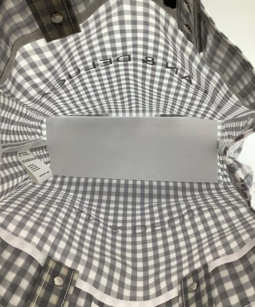 DEAN&DELUCA（ディーンアンドデルーカ）DEAN&DELUCA (ディーンアンドデルーカ) TEMBEA (テンベア) TEMBEA PAPER TOTE ギンガム グレー MEDIUM グレーの古着・服飾アイテム