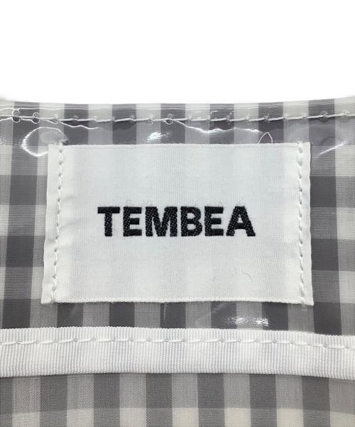 DEAN&DELUCA（ディーンアンドデルーカ）DEAN&DELUCA (ディーンアンドデルーカ) TEMBEA (テンベア) TEMBEA PAPER TOTE ギンガム グレー MEDIUM グレーの古着・服飾アイテム