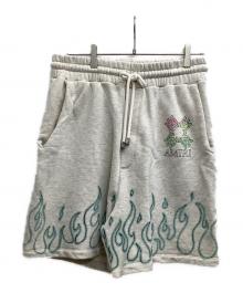 AMIRI（アミリ）の古着「MA QUAD FLAMES SWEATSHORT」｜グレー