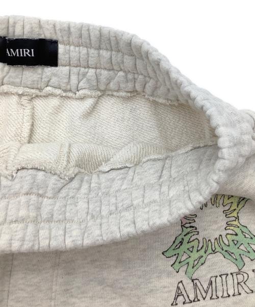 AMIRI（アミリ）AMIRI (アミリ) MA QUAD FLAMES SWEATSHORT グレー サイズ:Mの古着・服飾アイテム