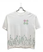 AMIRIアミリ）の古着「MA Quad Flames オーバーサイズ Tシャツ」｜ホワイト