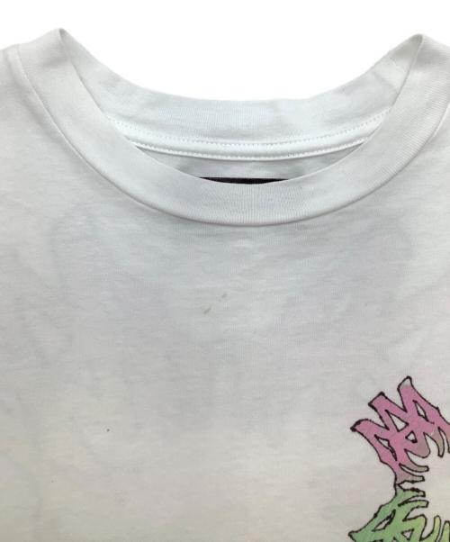 AMIRI（アミリ）AMIRI (アミリ) MA Quad Flames オーバーサイズ Tシャツ ホワイト サイズ:Lの古着・服飾アイテム