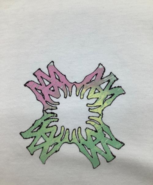 AMIRI（アミリ）AMIRI (アミリ) MA Quad Flames オーバーサイズ Tシャツ ホワイト サイズ:Lの古着・服飾アイテム