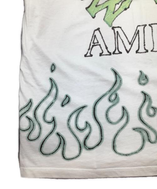 AMIRI（アミリ）AMIRI (アミリ) MA Quad Flames オーバーサイズ Tシャツ ホワイト サイズ:Lの古着・服飾アイテム