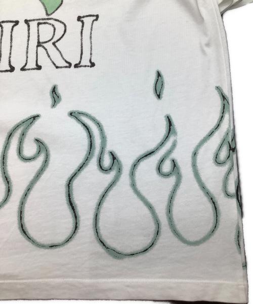 AMIRI（アミリ）AMIRI (アミリ) MA Quad Flames オーバーサイズ Tシャツ ホワイト サイズ:Lの古着・服飾アイテム