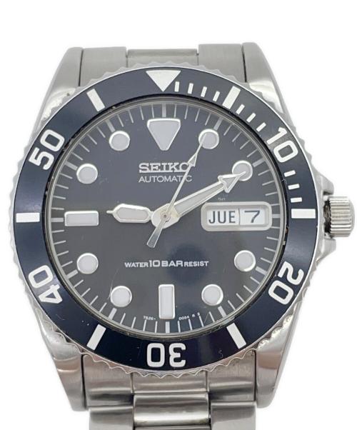 SEIKO（セイコー）SEIKO (セイコー) ダイバーズウォッチ　SSブレスレット ブラック×シルバーの古着・服飾アイテム