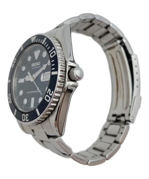 SEIKO（セイコー）SEIKO (セイコー) ダイバーズウォッチ　SSブレスレット ブラック×シルバーの古着・服飾アイテム