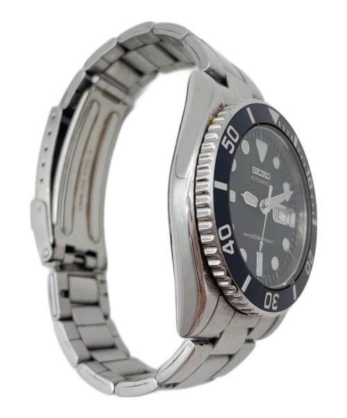 SEIKO（セイコー）SEIKO (セイコー) ダイバーズウォッチ　SSブレスレット ブラック×シルバーの古着・服飾アイテム