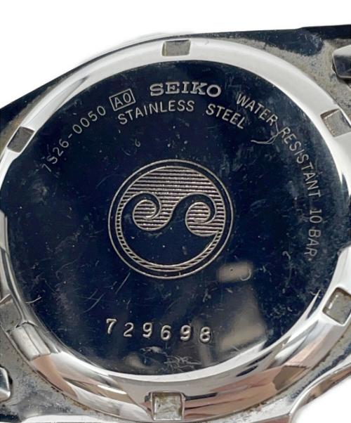 SEIKO（セイコー）SEIKO (セイコー) ダイバーズウォッチ　SSブレスレット ブラック×シルバーの古着・服飾アイテム