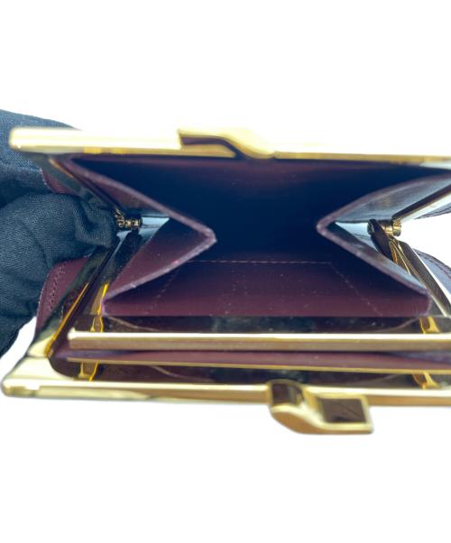 Cartier（カルティエ）Cartier (カルティエ) マストライン　がま口小銭入れ バーガンディーの古着・服飾アイテム