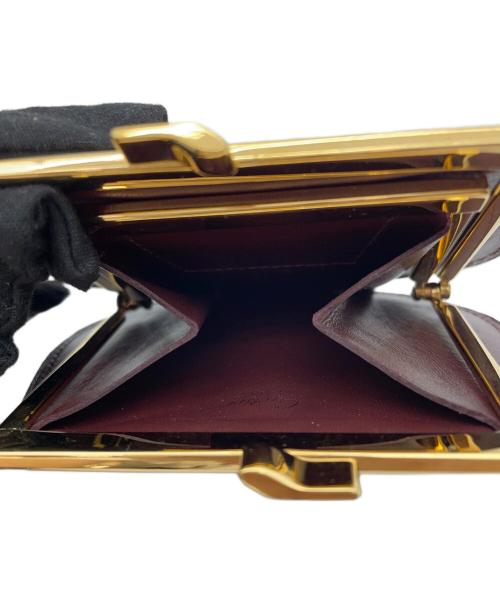 Cartier（カルティエ）Cartier (カルティエ) マストライン　がま口小銭入れ バーガンディーの古着・服飾アイテム
