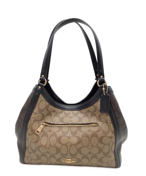 COACH（コーチ）COACH (コーチ) トートバッグ ベージュ×ブラックの古着・服飾アイテム