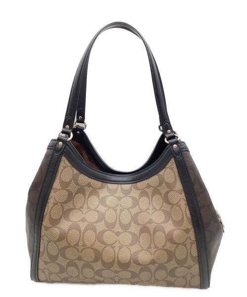 COACH（コーチ）COACH (コーチ) トートバッグ ベージュ×ブラックの古着・服飾アイテム
